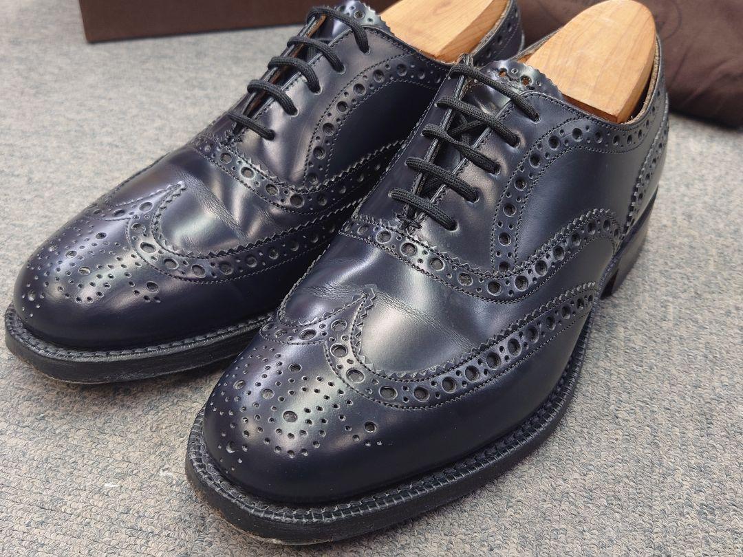 【一時値下げ】Church's チャーチ Burwood ネイビー 55F