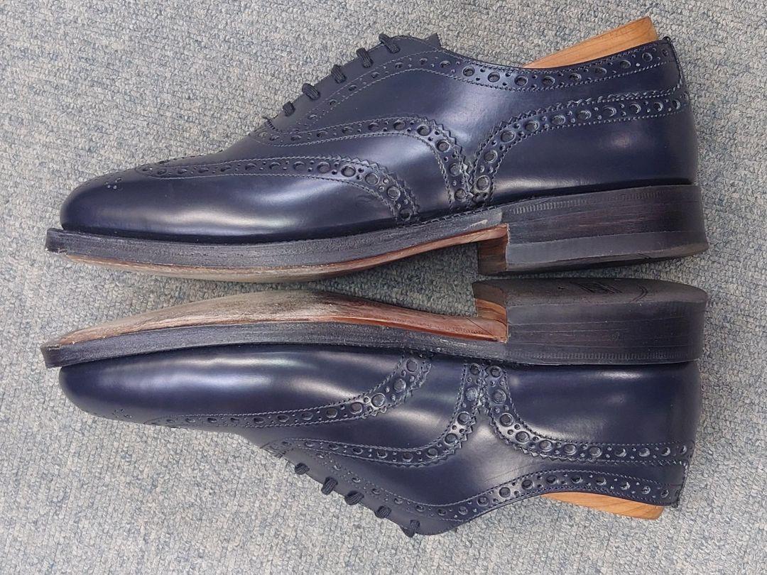 【一時値下げ】Church's チャーチ Burwood ネイビー 55F