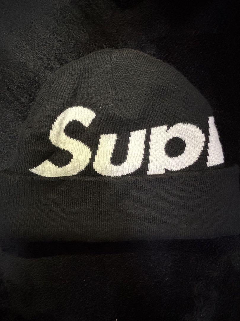 Supreme ニット帽 黒