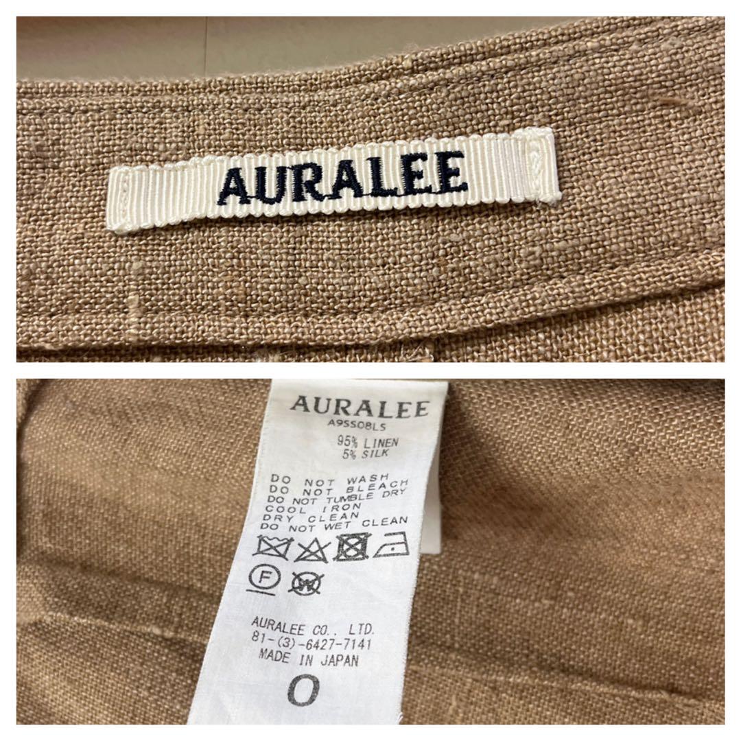 AURALEEリネンスカートオーラリー麻夏サマースカート生成り