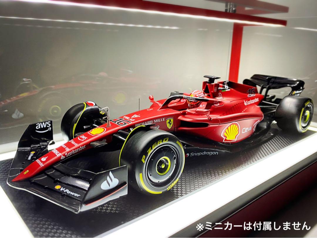 1/18 フェラーリ F2007 ×LED照明付きアクリルケース/レッド 1/18 フェラーリ LED照明付ディスプレイケース【半艶ブライト