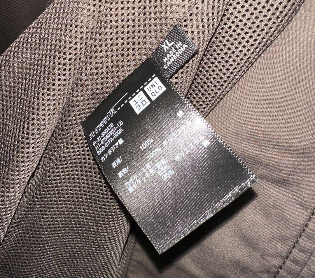 ユニクロ:C コットンショートブルゾン　DARK BROWN XL
