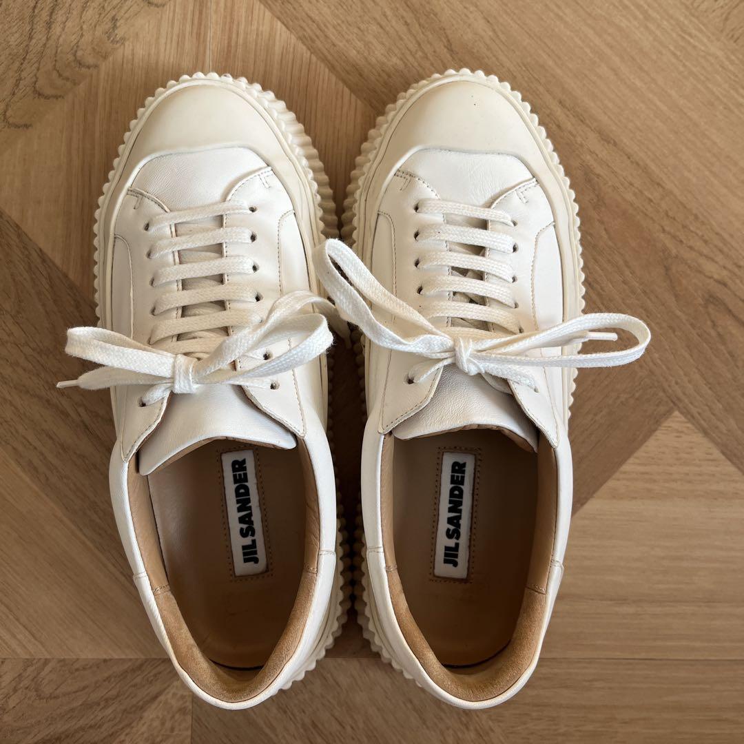 期間限定VIPセール●Jil Sander●オフホワイトスニーカー JIL SANDER ホワイトスニーカー