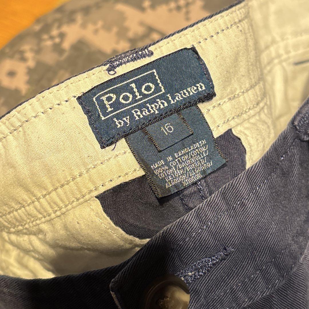 90s Polo Ralph Lauren ハーフカーゴパンツ ナス紺 - メルカリ