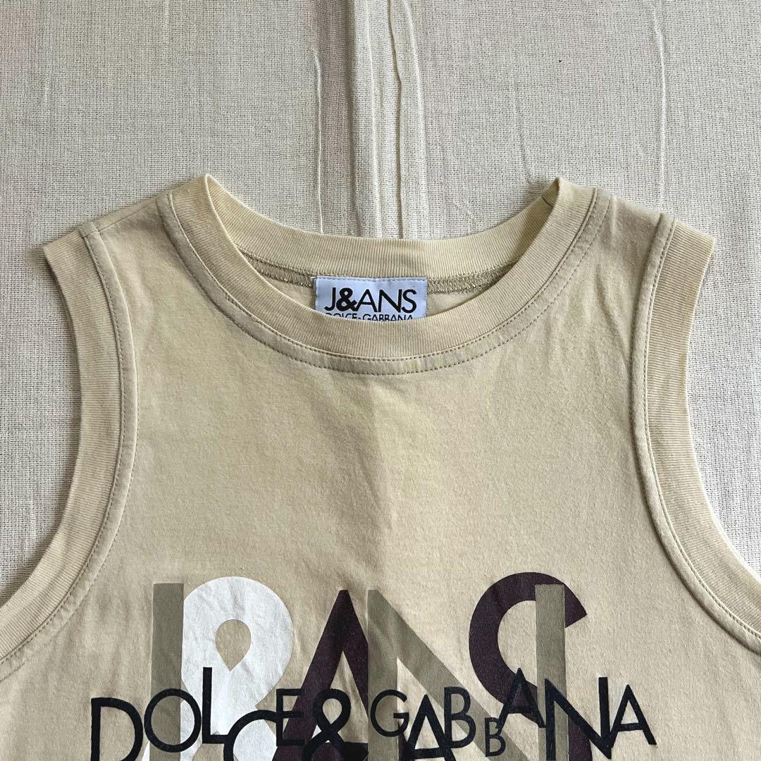 archive DOLCE&GABBANA デカロゴプリントタンクトップ y2k トップス