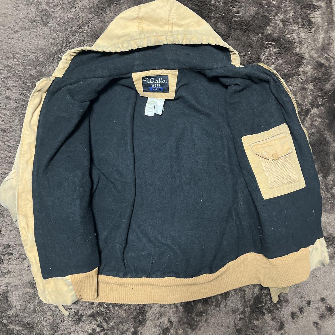 walls Active Jacket ダックジャケットブラウン 裏地フリース