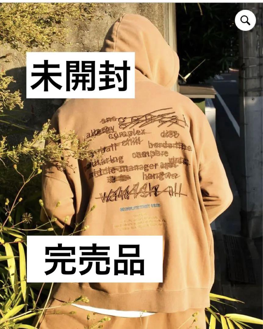 genzai ジップパーカー vanish Logo Zip Hoodie