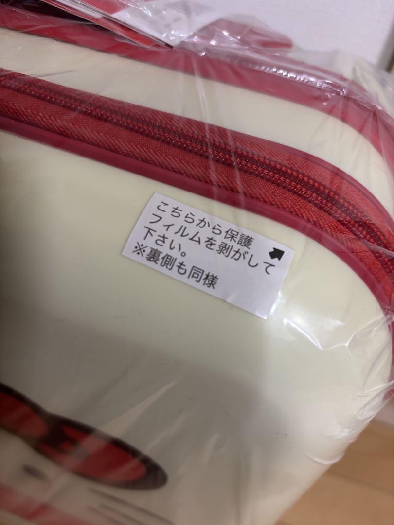 ハローキティ キャリーケース 小型 クリーム/赤