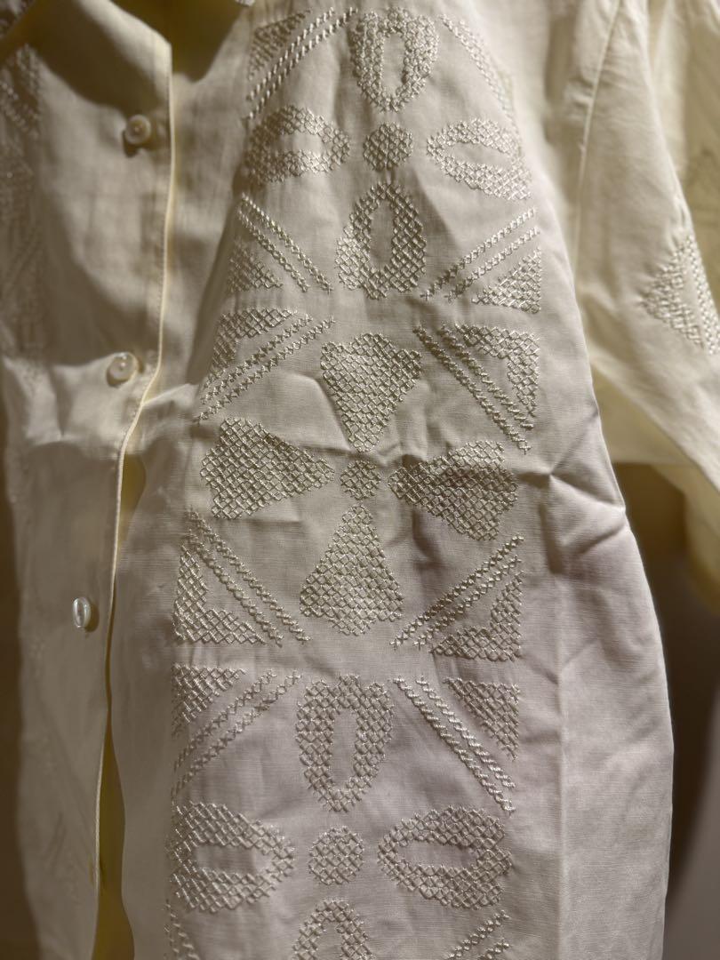 SHINZONE TILE PATTERN EMBROIDERY SHIRT - メルカリ