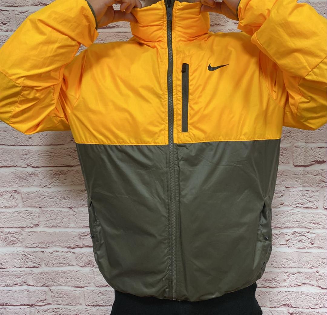 ☆超激レア☆】NIKE ダウンジャケット XL 黄色 リバーシブル 早い者 セール期間限定 ダウンフィル 早い者勝ち 超人気 ダウンジャケット 貴重なXL NIKE ダウンジャケット