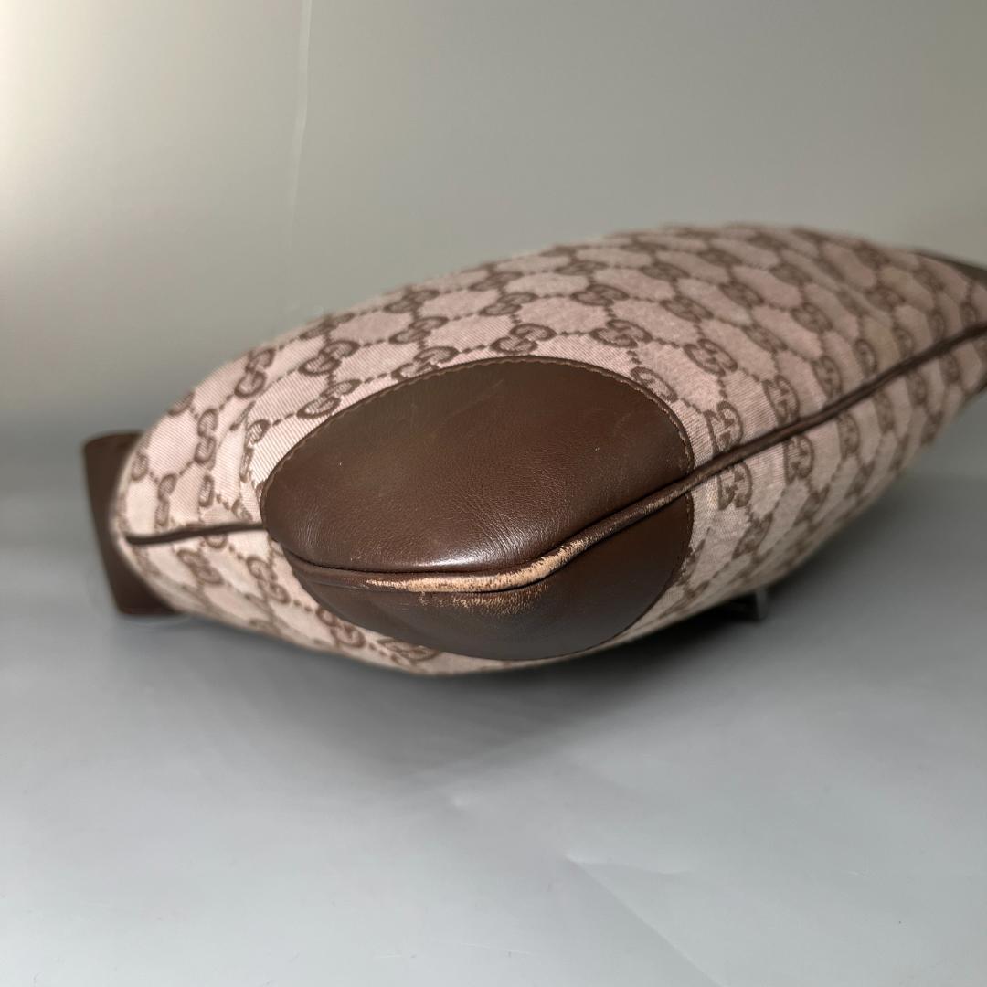 【美品】GUCCI GG ショルダーバッグ レザー ブラウン カンデンスキー