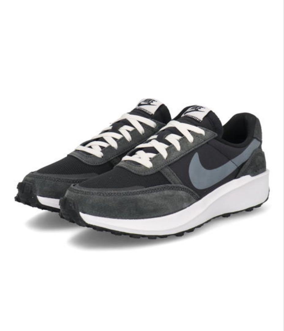 NIKE WAFFLE NAVY スニーカー ブラック/グレー