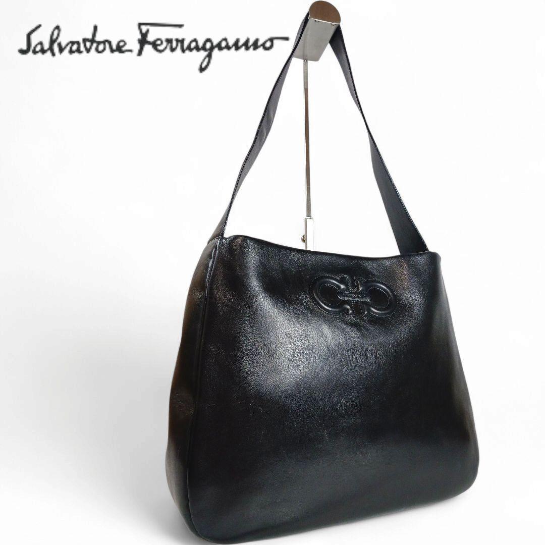 ■美品■ Ferragamo ダブルガンチーニ レザー ワンショルダーバッグ