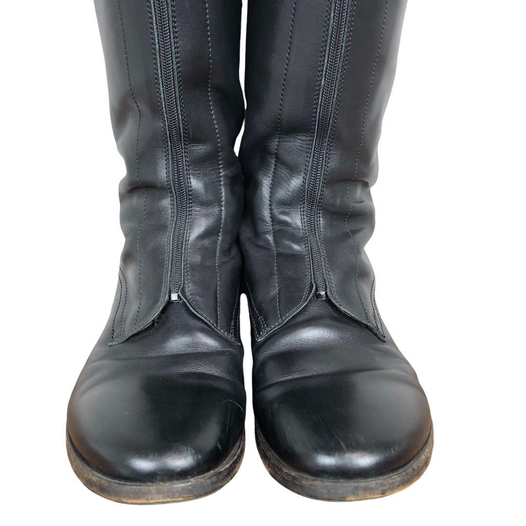 ◆美品◆ GIORGIO ARMANI ロングブーツ　レザー　黒　ブラック ◇美品◇ GIORGIO ARMANI ロングブーツ レザー 黒 ブラック メンズ