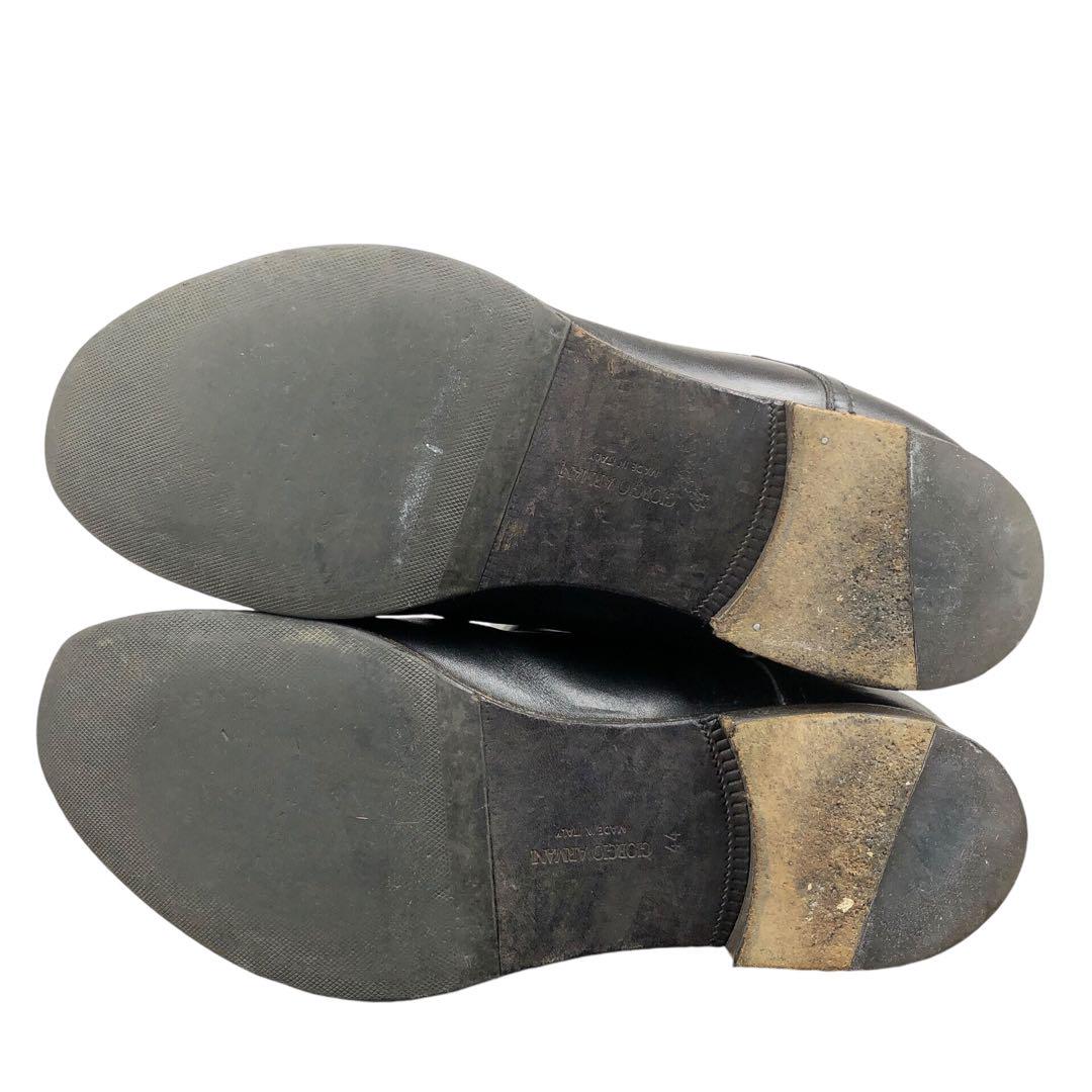 ◆美品◆ GIORGIO ARMANI ロングブーツ　レザー　黒　ブラック ◇美品◇ GIORGIO ARMANI ロングブーツ レザー 黒 ブラック メンズ