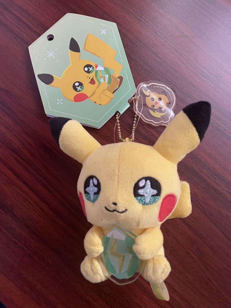 SHINKA NO ISHI ピカチュウ＆かみなりのいし ぬいぐるみ マスコット ポケモンセンター SHINKA NO ISHI ピカチュウ ぬいぐるみ - メルカリ