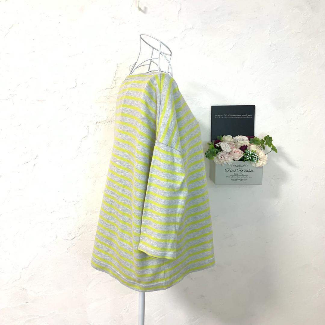 サマーセール ミニグランド バンドル 美品】ICHI XL 7分袖 プルオーバー ボーダー Tシャツ レディース トップス