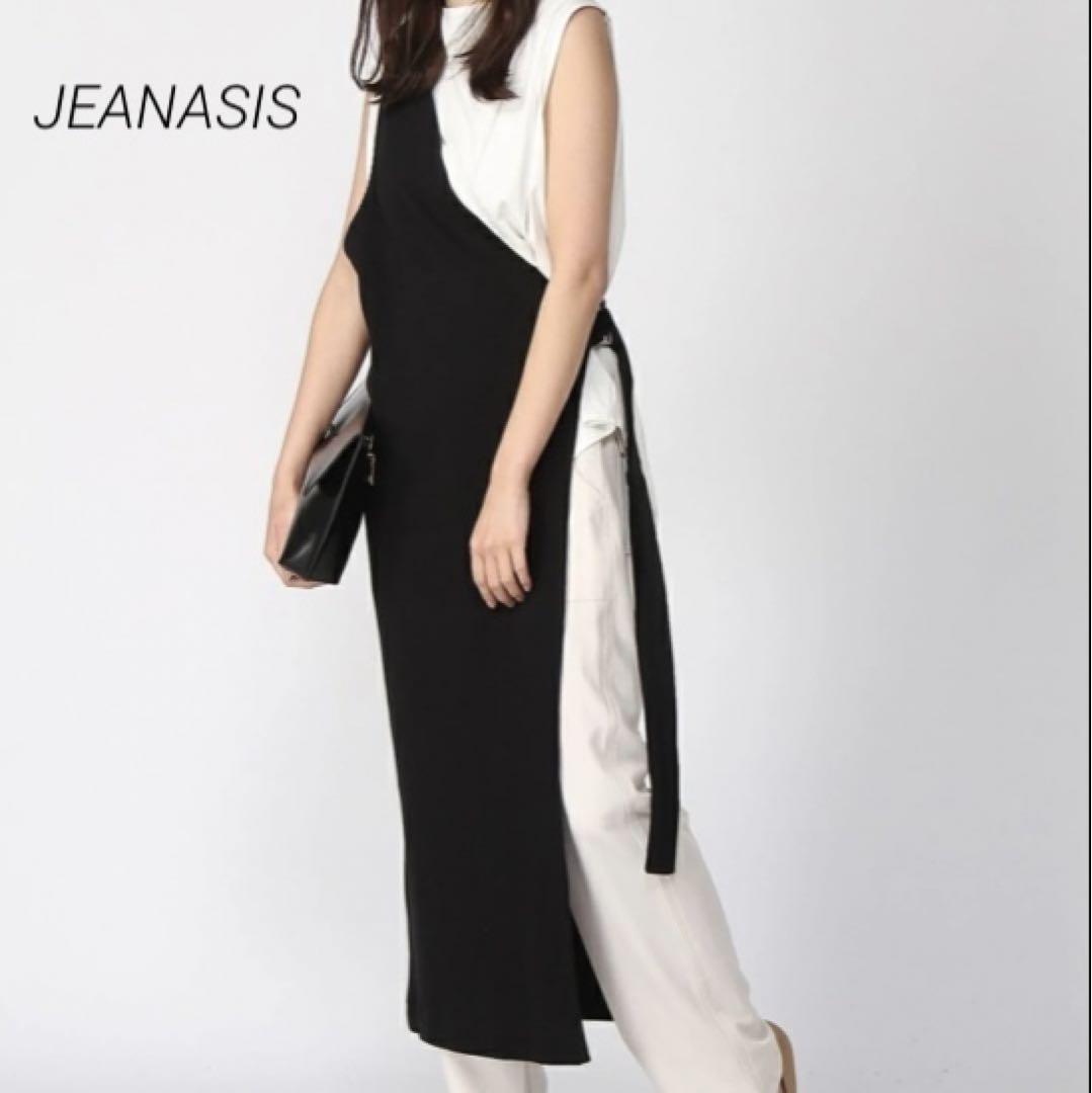 JEANASIS ジーナシス ワンショルロングベスト ジレ F