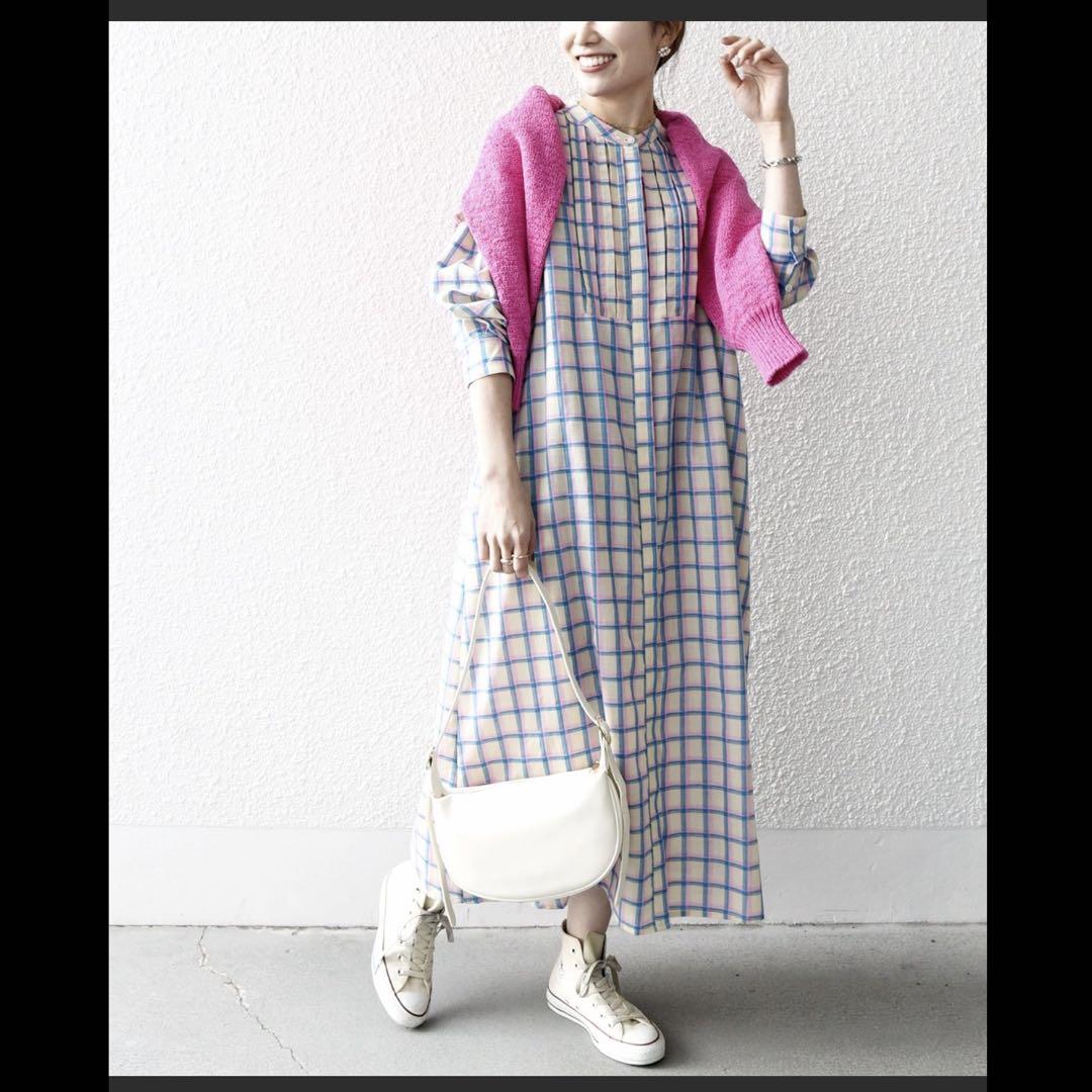 24SS シップス❤️ヨークフリルロングワンピース❣️スローブイエナ　ビームス　ロペ 24SS シップス❤️ヨークフリルロングワンピース