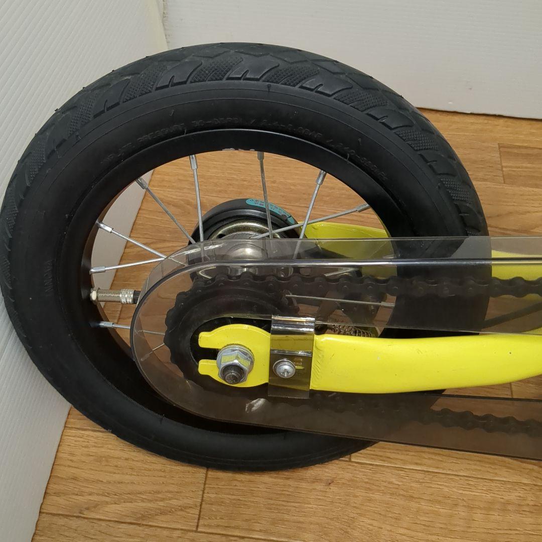 【極美品】　へんしんバイク2 12インチ　ペダル　スタンド付　イエロー　黄色