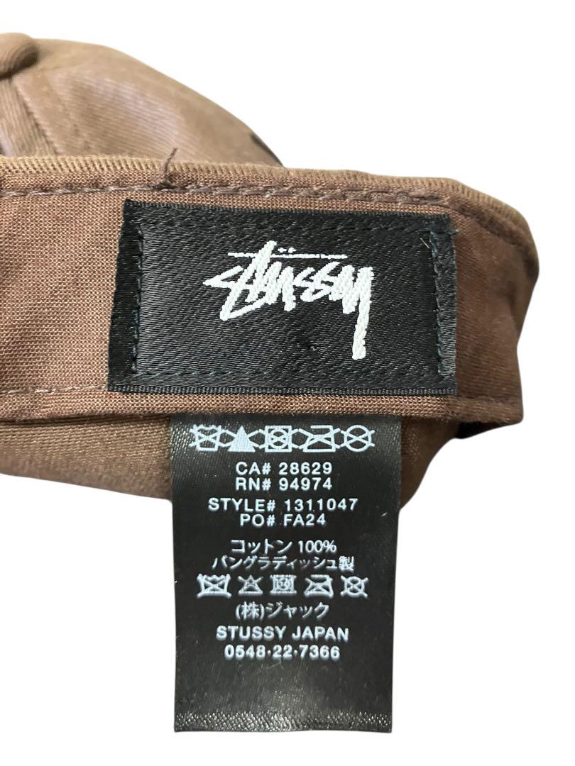 STUSSY ステューシー Sロゴ キャップ ブラウン オールド xpv