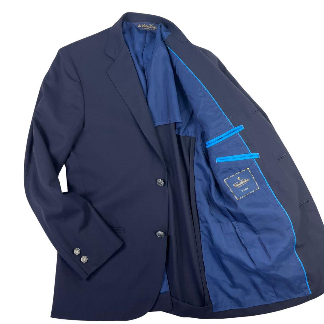 希少 美品 BROOKS BROTHERS REDA 紺ブレ　銀ボタン