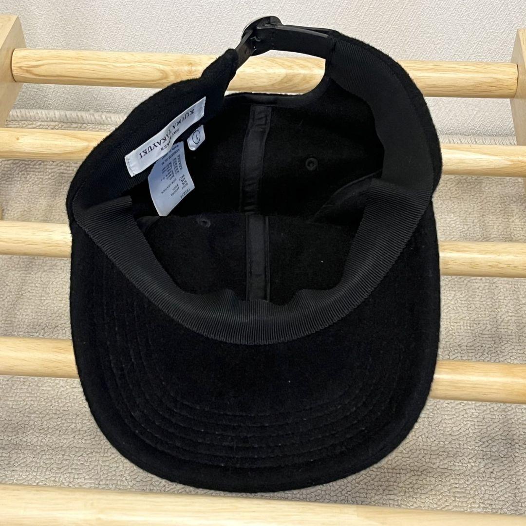 美品 Kijima Takayuki アンゴラウール キャップ ブラック