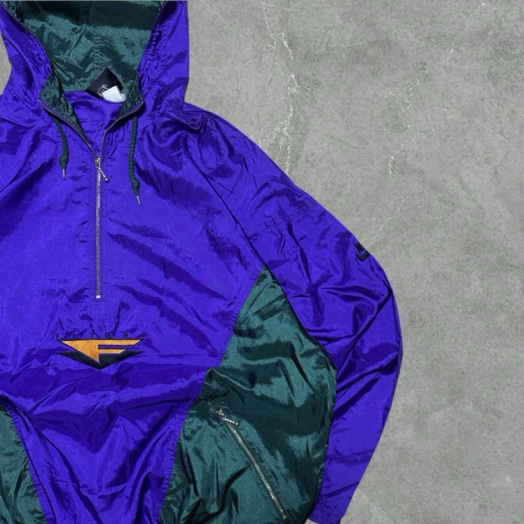 90s NIKE Flight ナイロンジャケットアノラックパーカープルオーバー