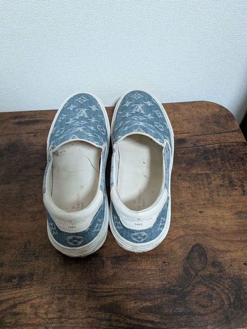 Louis Vuitton デニムブルー スリッポン Louis Vuitton デニムブルー スリッポン