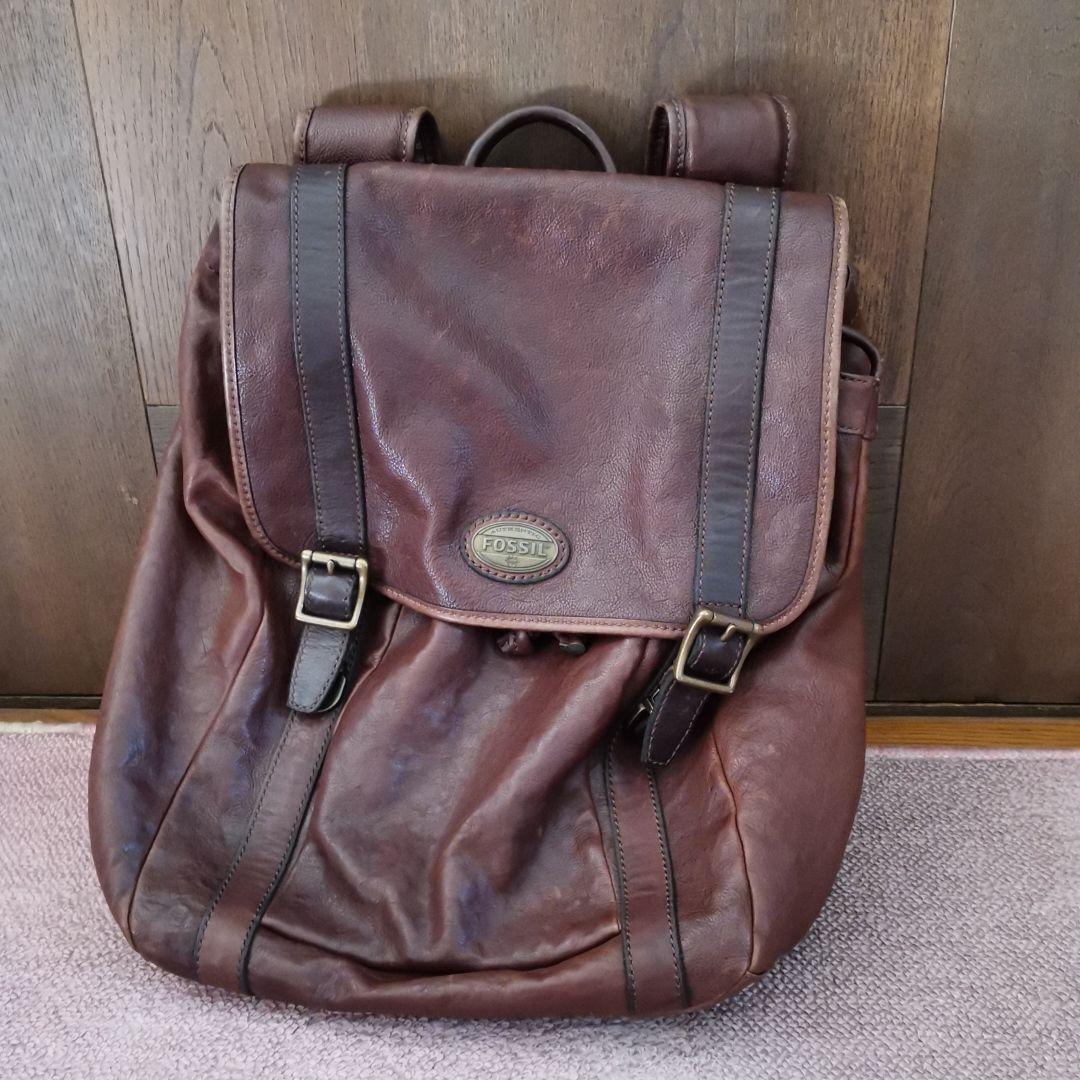 FOSSIL 牛革レザー　リュック