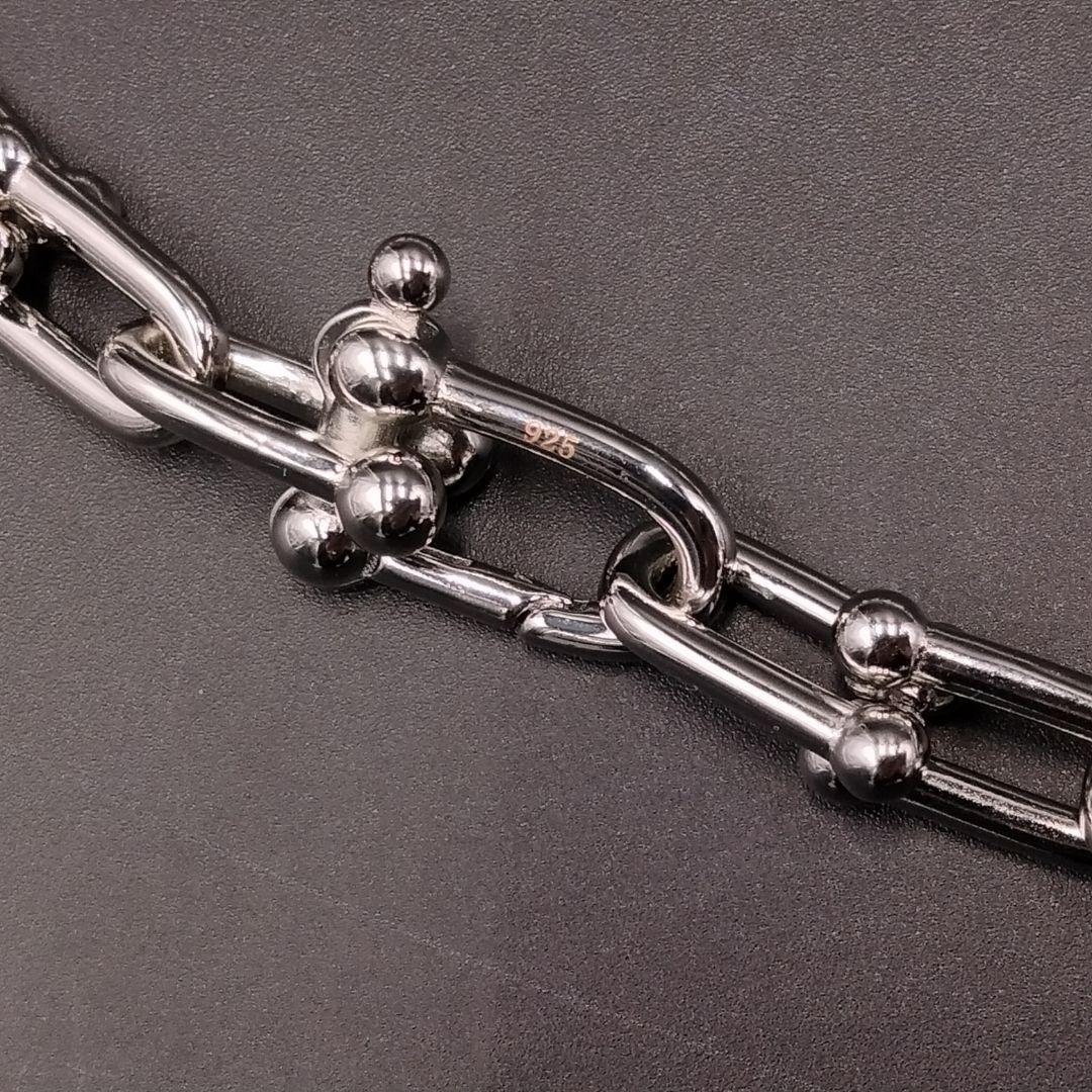 シルバー メンズ ブレスレット ハードウェア プラチ ディース S925 銀