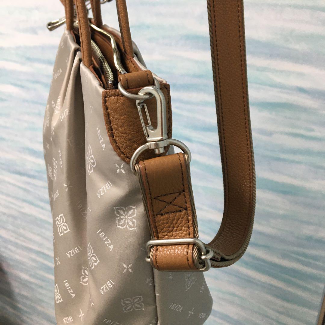 【IBIZA】イビザ　バッグ　ハンドバッグ　ショルダーバッグ　ベージュ