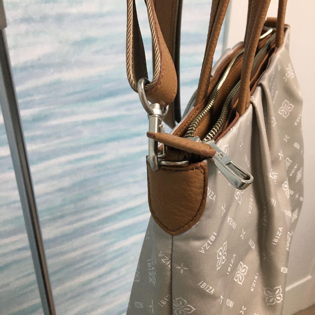 【IBIZA】イビザ　バッグ　ハンドバッグ　ショルダーバッグ　ベージュ