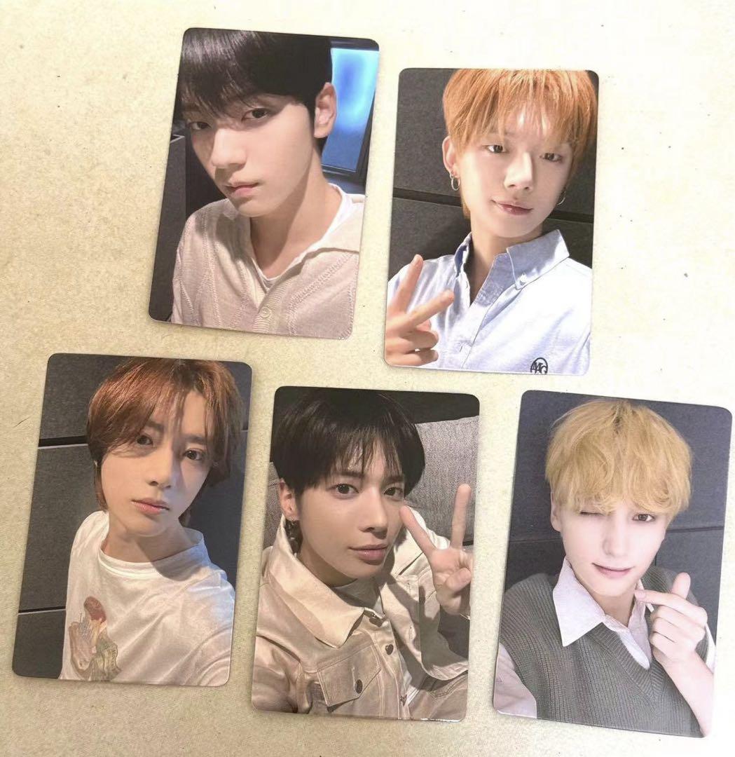 TXT 中華 一直娱 特典 5枚 TXT Withfans yzy2.0一直娯中華ヨントン特典トレカ 5枚セット