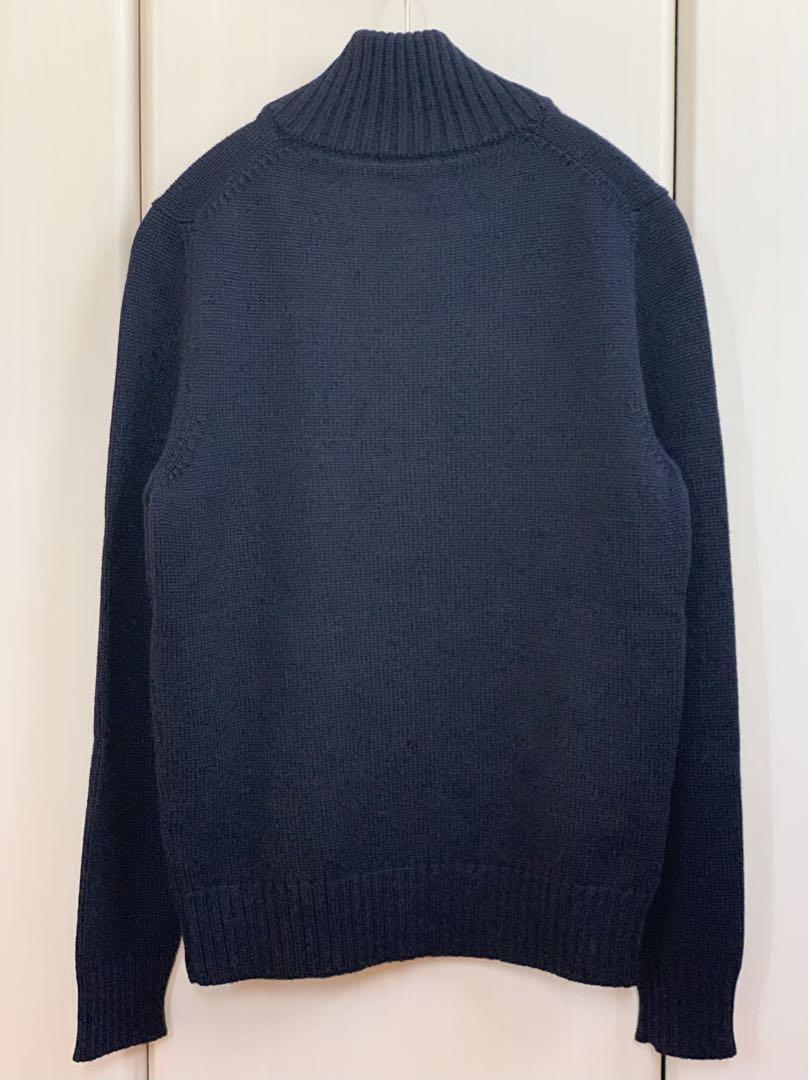 ザノーネ ZANONE キョート スタンドカラーニット ネイビー size44