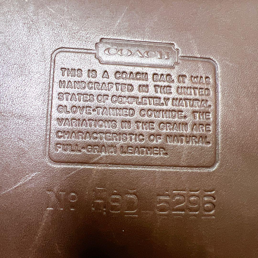 オールドコーチ COACH ビジネスバッグ グラブタンレザー 茶色