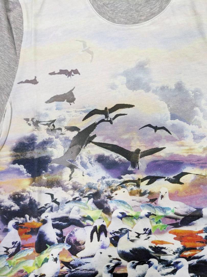 【未使用】Alexander　Macqueen　海鳥プリントTシャツ 未使用】Alexander Macqueen 海鳥プリントTシャツ - メルカリ