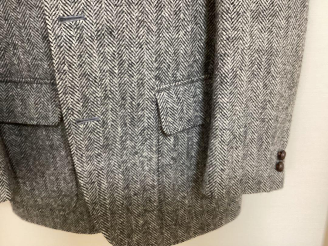 【美品】JPERES グレー ヘリンボーン テーラードジャケット