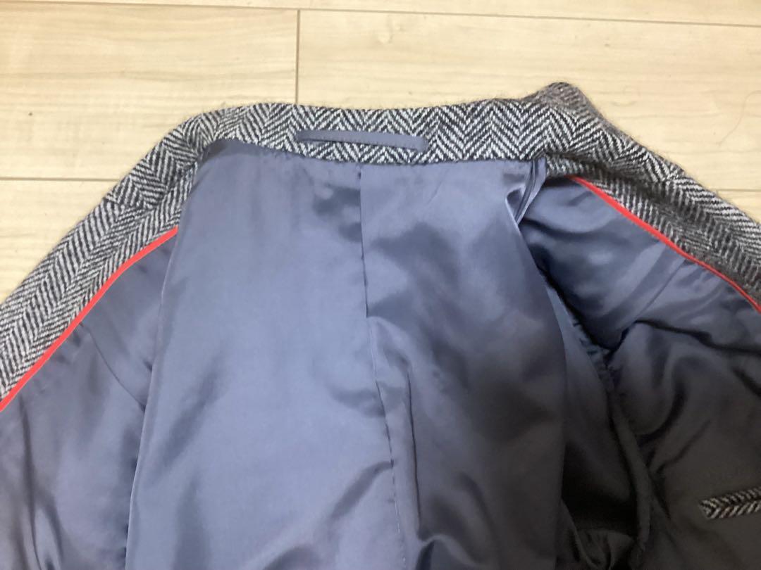 【美品】JPERES グレー ヘリンボーン テーラードジャケット