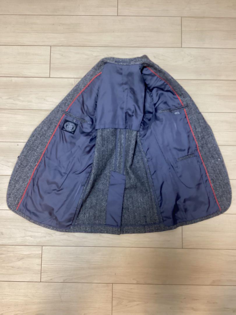 【美品】JPERES グレー ヘリンボーン テーラードジャケット