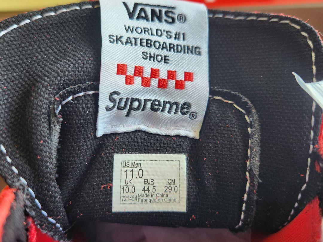 靴 Supreme Vans Skate Grosso Mid Red 11