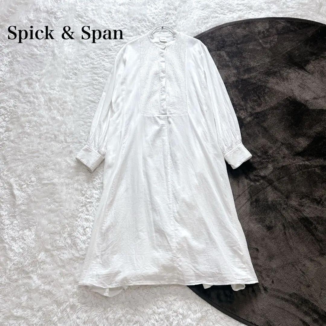 Spick & Span コットンサテンピンタックワンピース23SS 近年モデル