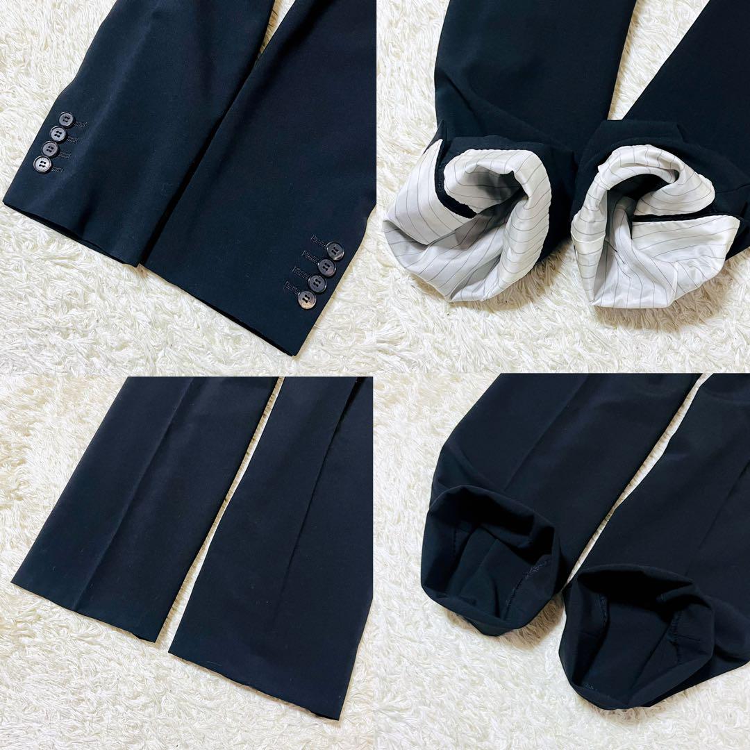 ✨美品✨ theory スーツ ビジネス フォーマル ブラック 総裏 通年 L