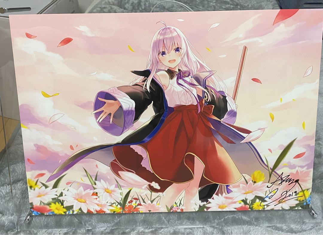 魔女の旅々 高精細複製画付き限定版　製画のみ　イレイナ　あずーる　直筆サイン 魔女の旅々 高精細複製画 複製原画 イレイナ（: 魔女の旅々 学園