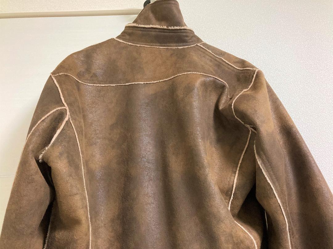 TETE HOMME　フェイクレザー　ライダースジャケット
