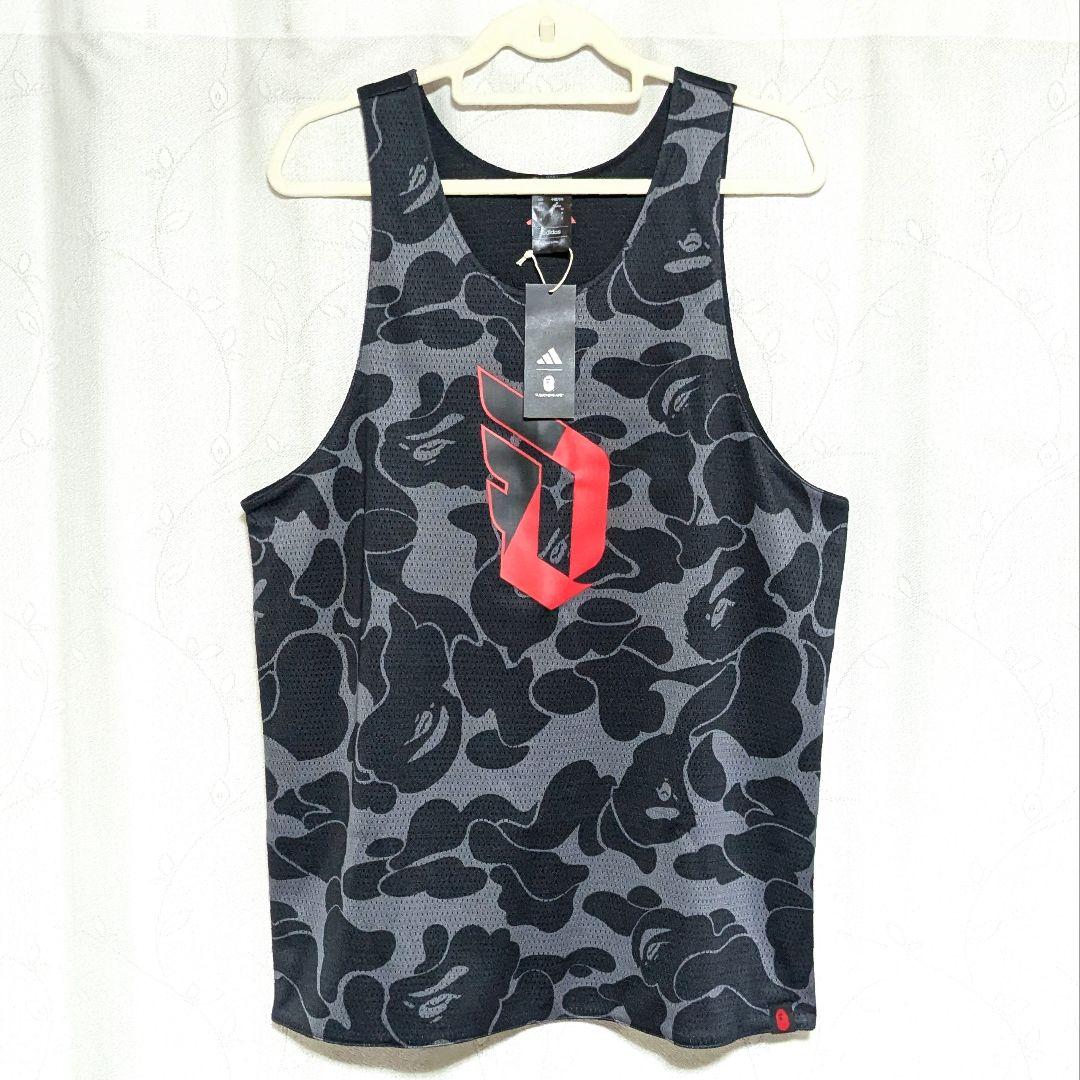 ■新品 adidas BAPE Dame 9 バスケシャツ L タンクトップ■