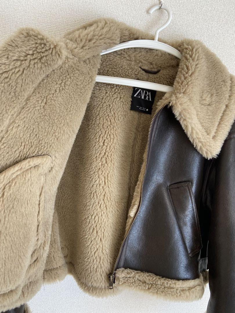 ZARA ダブルフェイスライダースジャケット S 美品
