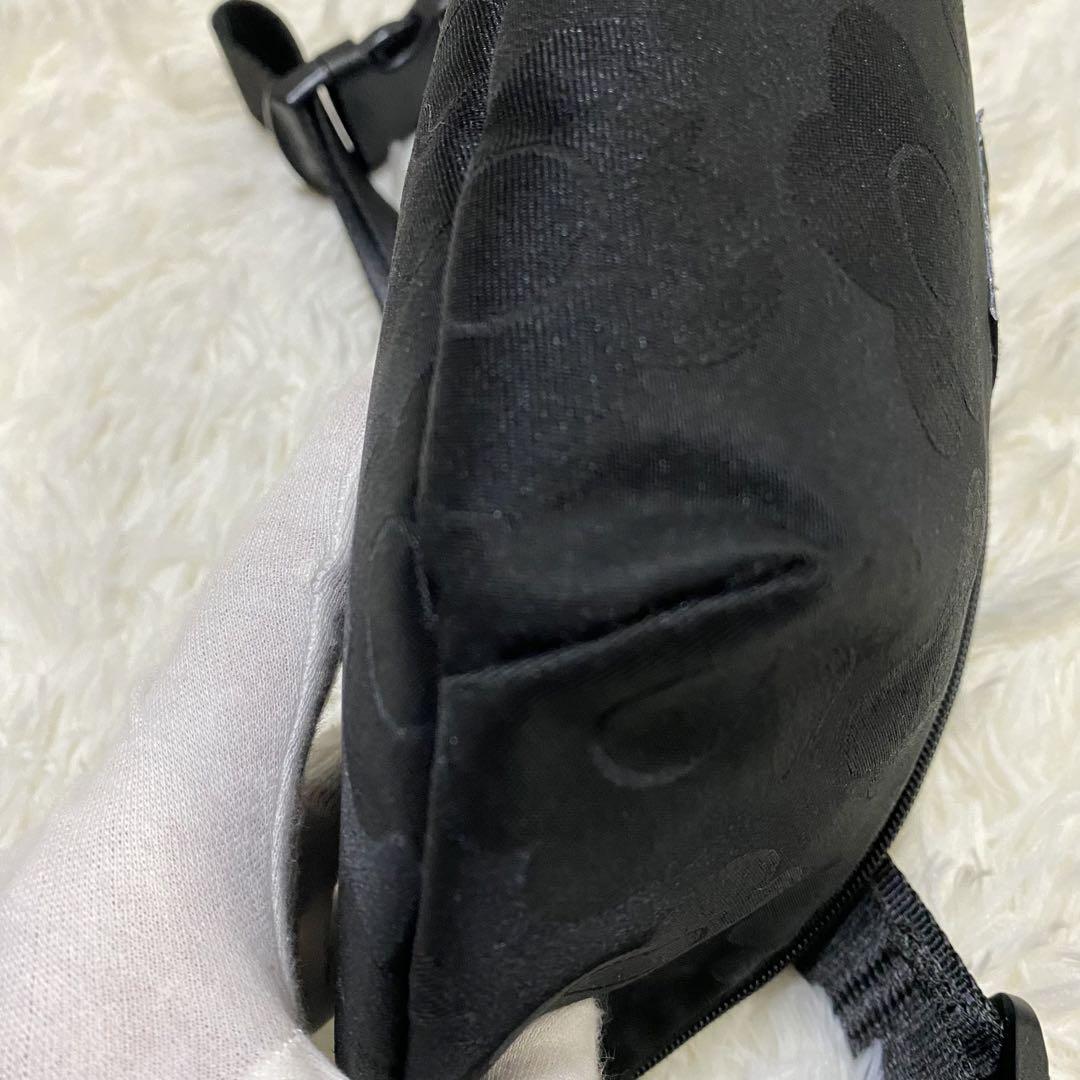 【美品】MARY QUANT   ボディバッグ　ナイロン　ブラック