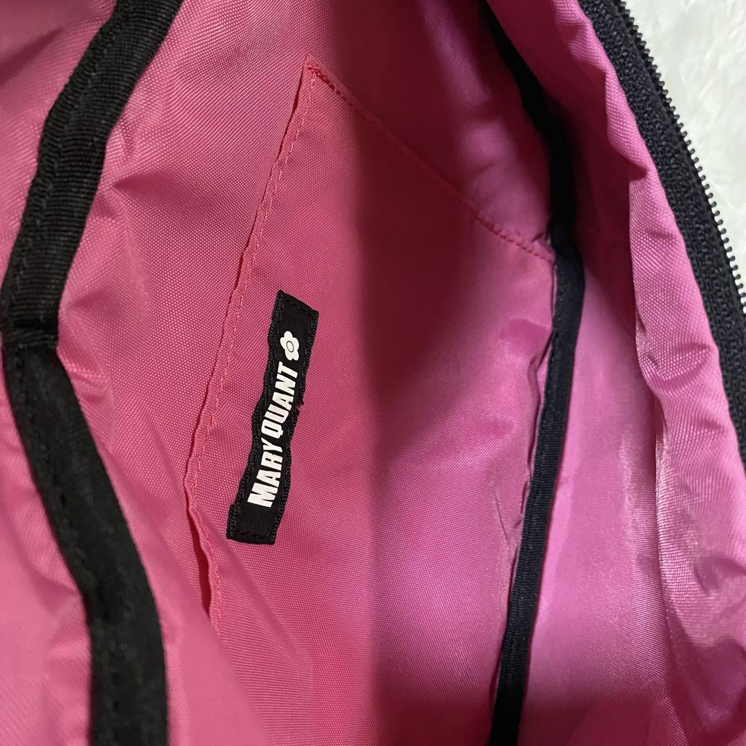【美品】MARY QUANT   ボディバッグ　ナイロン　ブラック