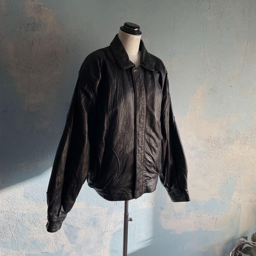 comstock☆羊革☆ leather bomber jacket